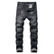 Fashion Men's Jeans Mid Waisted Jeans Denim Straight Pants